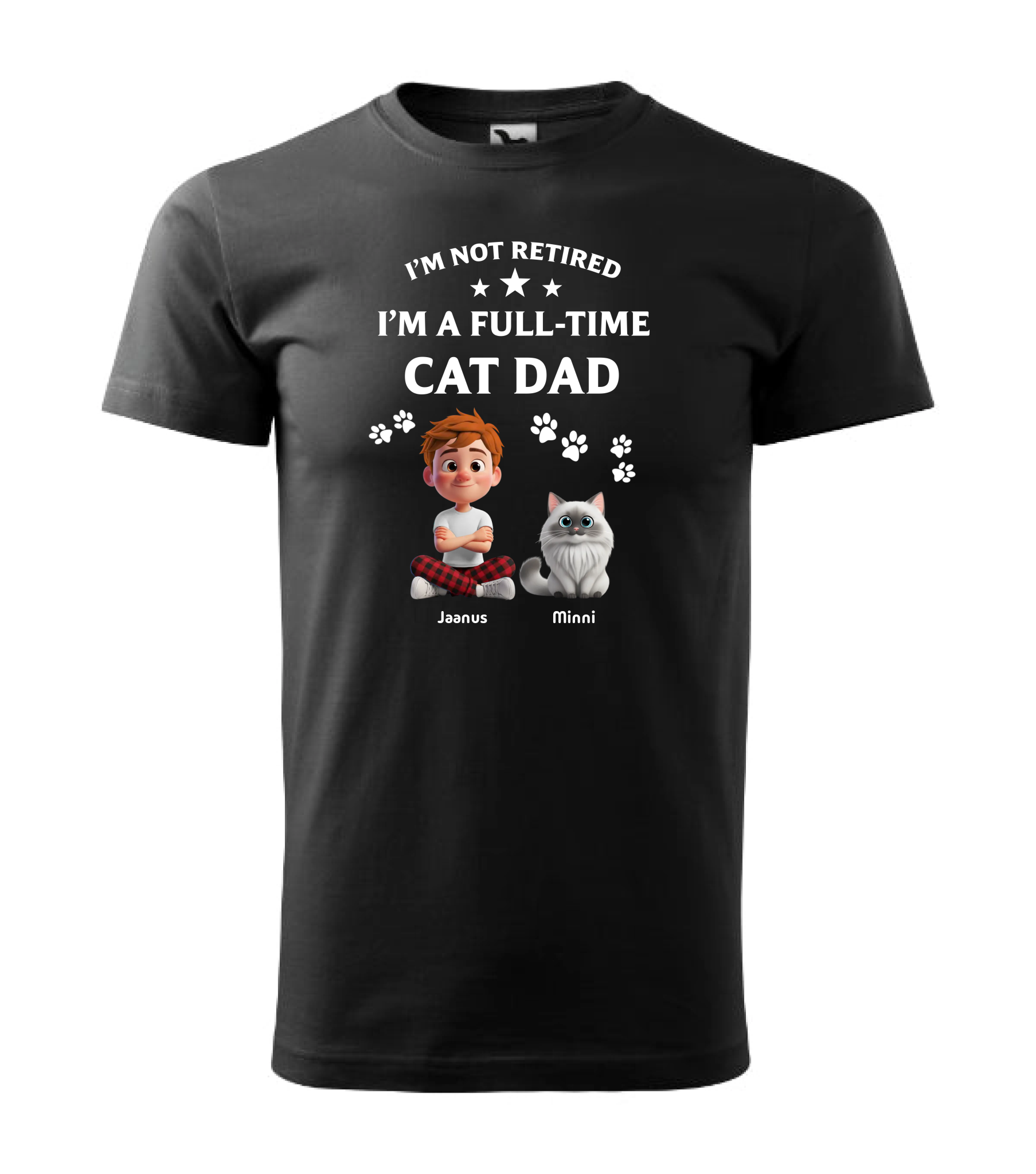 Lemmiku T-särk meestele Dog/Cat/Fur Dad
